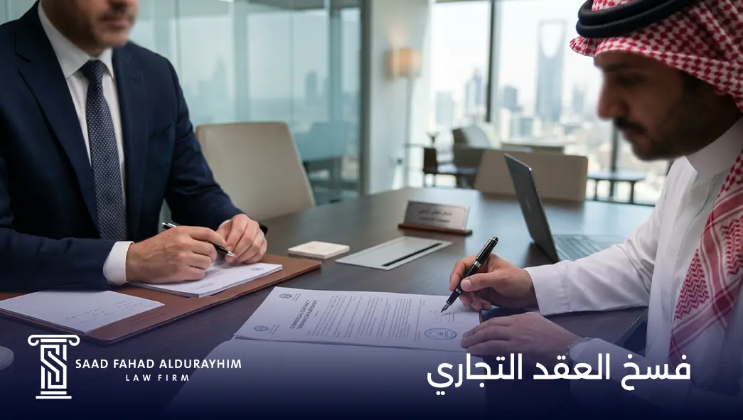 فسخ العقد التجاري